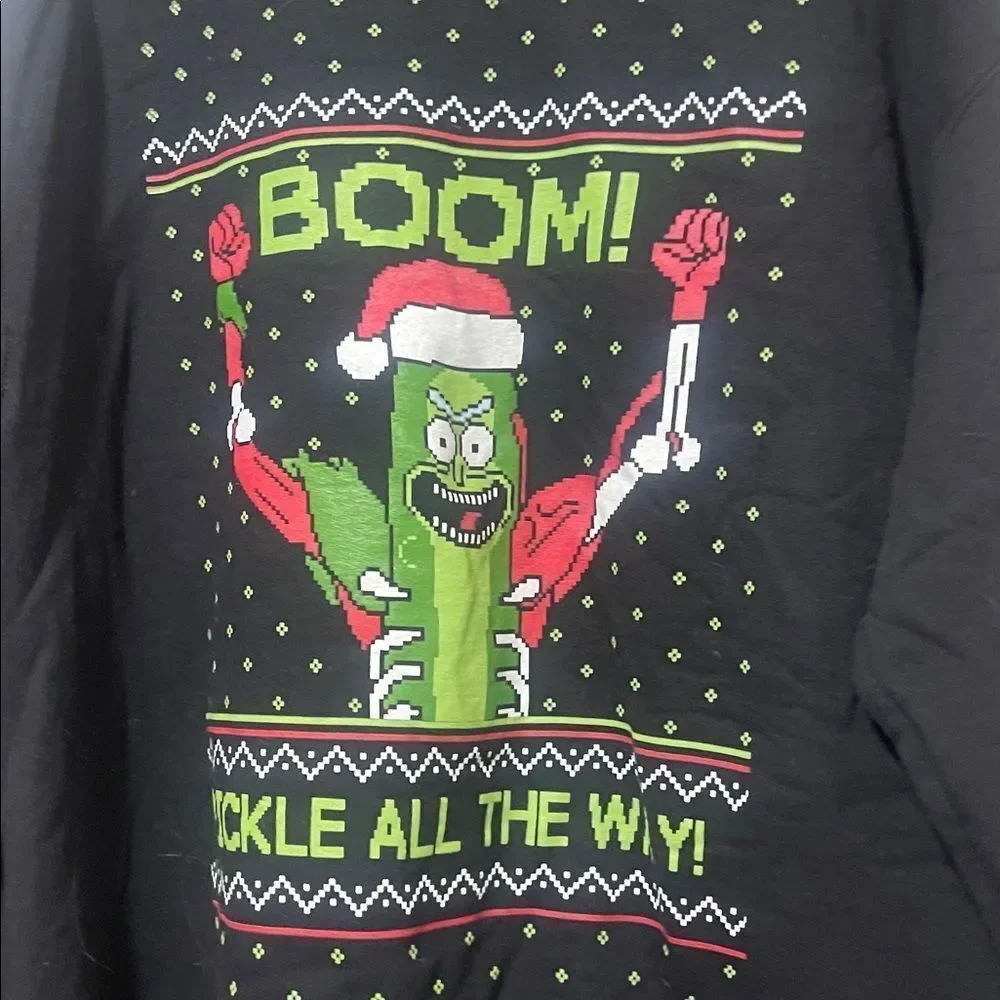 Rick and Morty Christmas sweatshirt  size large